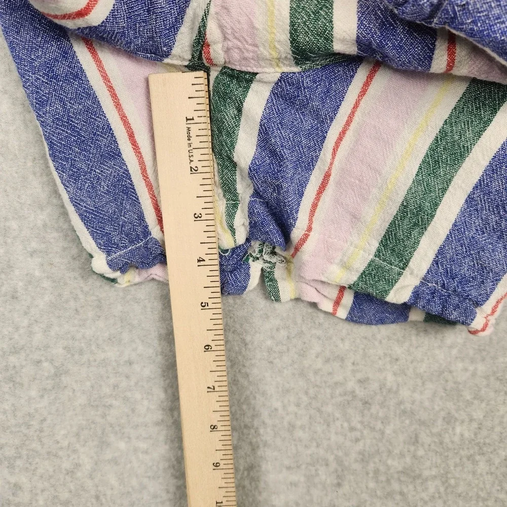 Old Navy Women's Everyday Short Shorts‎ Size 8 Striped Linen Blend
